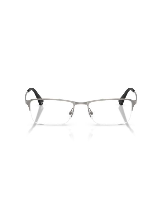 Emporio Armani Black Ea1044Td 3032 Optical Frames Titanium Transparent Squared Normal for men