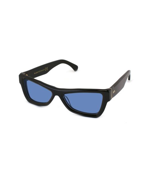 Xlab Blue Banks Sunglasses Acetate Light Geometric Polarized