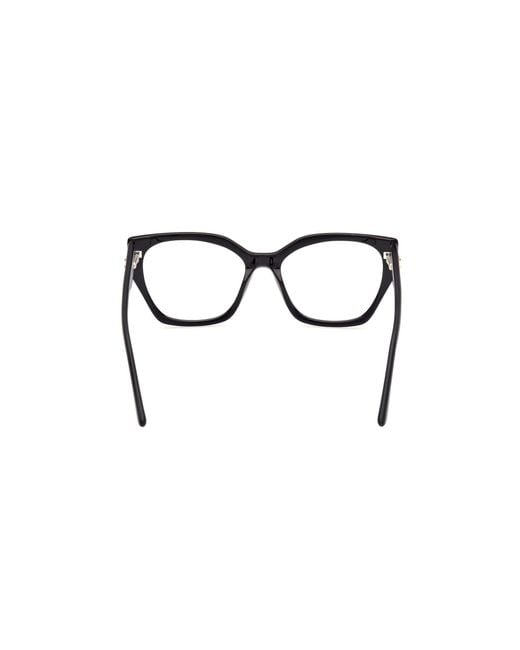 Guess Black Gu50177 005 Optical Frames Acetate Geometric Normal