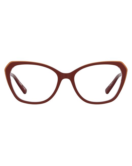 Moschino Black Mol653 95E Optical Frames Acetate Squared Normal