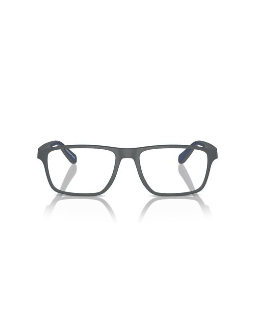 Emporio Armani Black Ea3233 6103 Optical Frames Injected Squared Normal for men