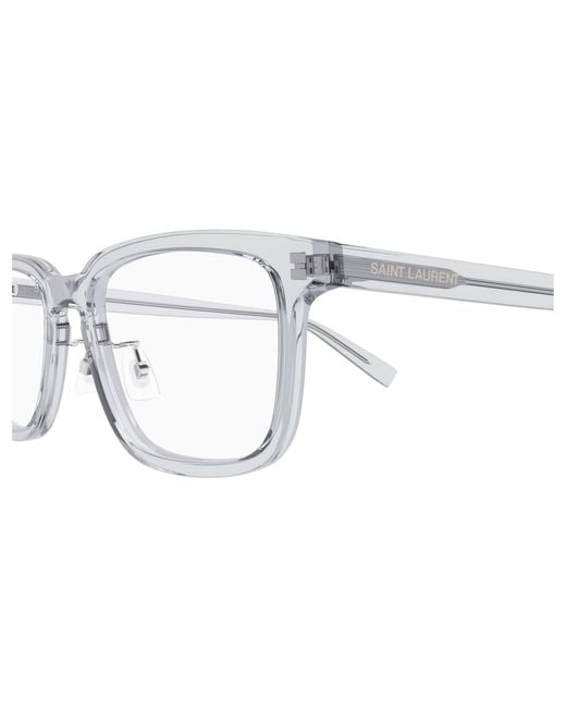 Saint Laurent Black Sl 916/F 003 Optical Frames Acetate Transparent Squared