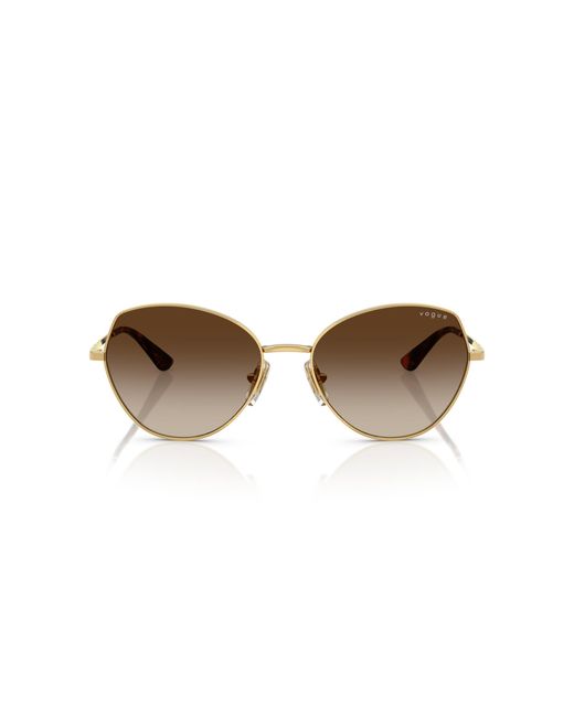Vogue Eyewear Black Vo4330S 280/13 Sunglasses Metal Geometric Normal Shaded