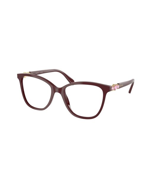 Swarovski Black Sk2020 1008 Optical Frames Acetate Squared Normal