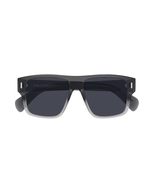 McQueen Black Am0550S 004 Sunglasses Acetate Squared for men