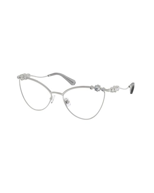 Swarovski Black Sk1033 4001 Optical Frames Metal Cat Eye Normal