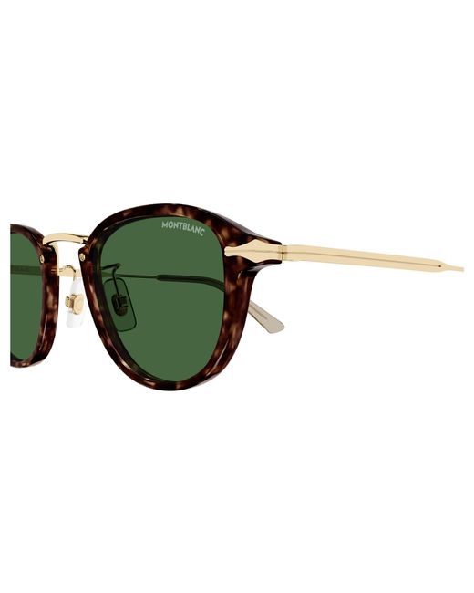 Montblanc Black Mb0336S 002 Sunglasses Injected Round for men
