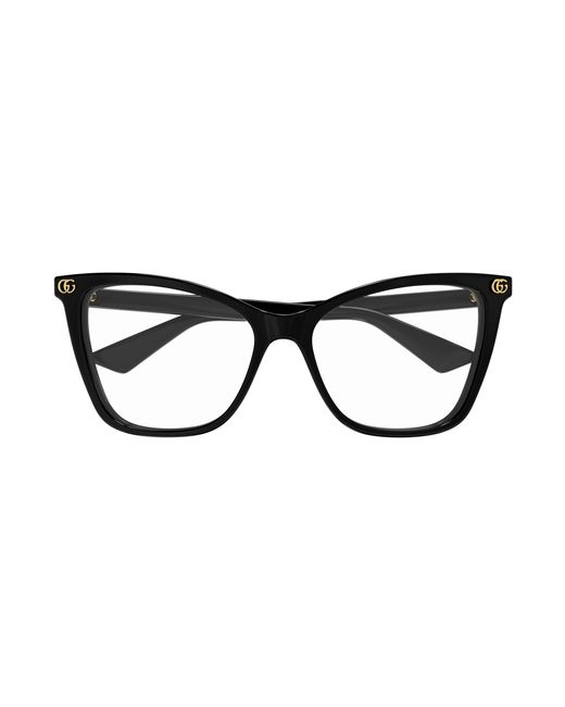 Gucci Black Gg1817O 001 Optical Frames Acetate Transparent Cat Eye
