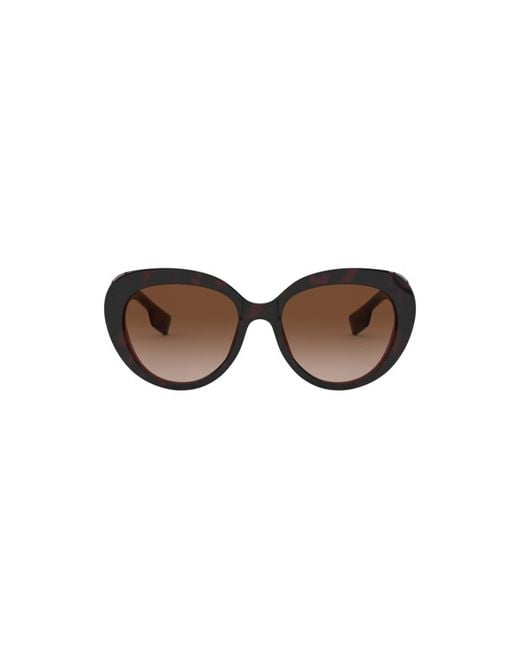 Burberry Black Be4298 390513 Sunglasses Plastic Cat Eye Nuanced