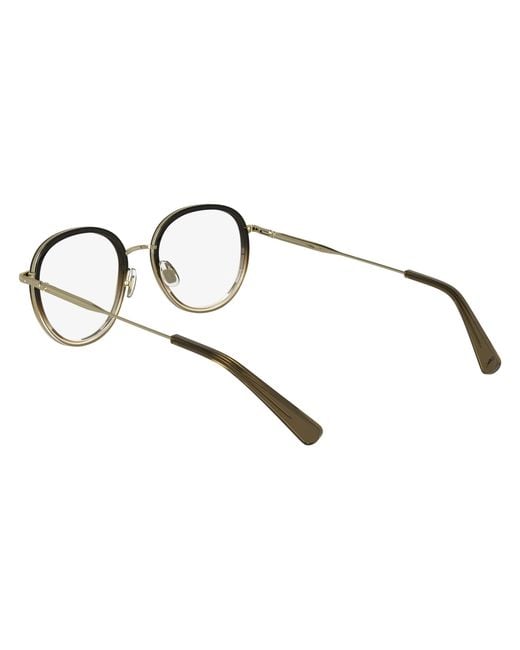 Longchamp Black Lo2168 042 Optical Frames Metal Round Normal
