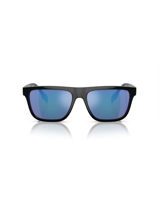 Burberry Black Be4402U 300155 Sunglasses Injected Squared Mirrored Mirror for men
