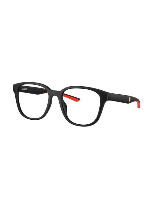 FERRARI SCUDERIA Black Fz8015U 504 Optical Frames Injected Round Normal