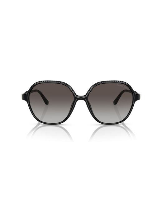 Michael Kors Black Mk2186U Bali 30058G Sunglasses Injected Geometric Normal Shaded