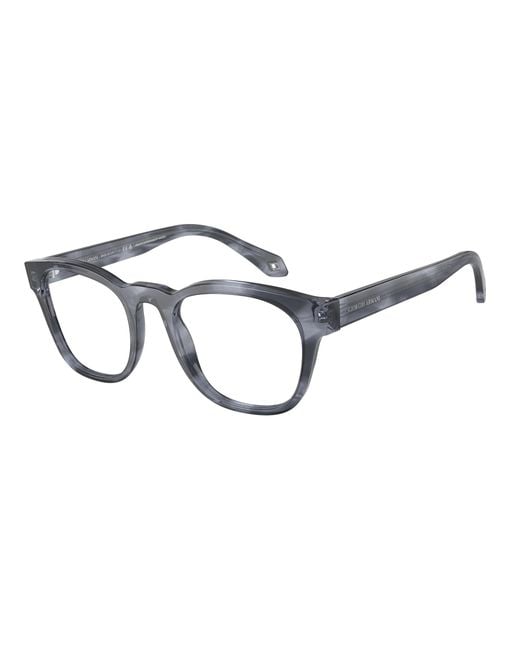 Giorgio Armani Black Ar7242 5986 Optical Frames Acetate Transparent Squared Normal for men