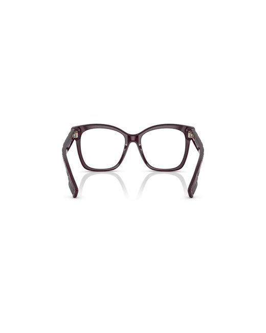 Burberry Black Be2363 Sylvie 3979 Optical Frames Acetate Transparent Squared Normal