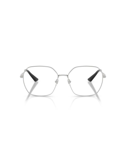 Versace Black Ve1316 1001 Optical Frames Metal Transparent Squared Normal