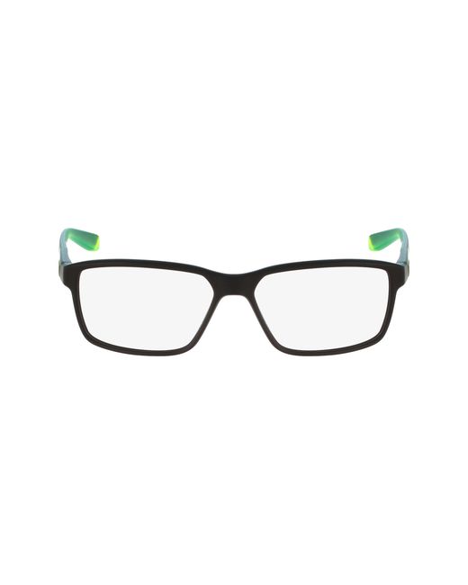 Nike Black 7092 011 Optical Frames Injected Squared Normal Photochromatic for men