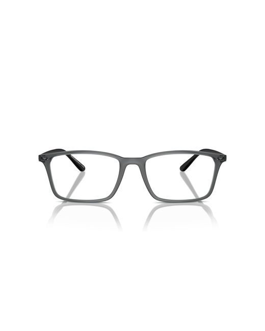 Emporio Armani Black Ea3237 6108 Optical Frames Injected Squared Normal for men
