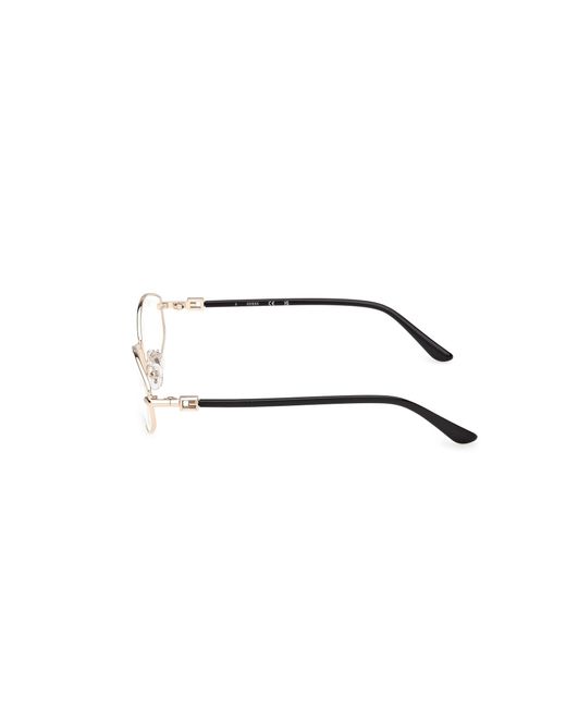 Guess Black Gu50355 032 Optical Frames Metal Geometric Normal