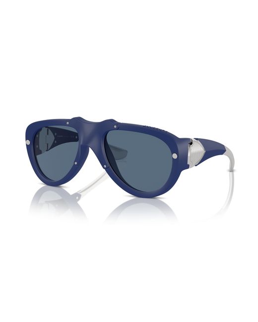 Burberry Blue Be4433U 413980 Sunglasses Injected Pilot Normal