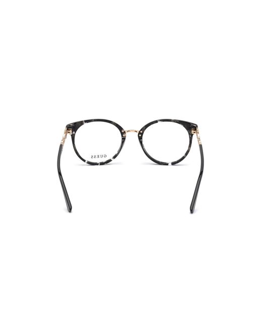 Guess Black Gu2834 050 Optical Frames Acetate Round Normal