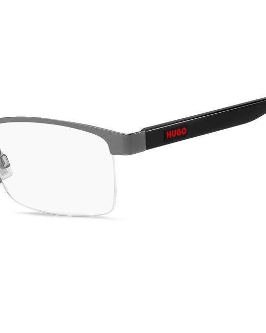 Boss Black Hg 1199 R80 Optical Frames Steel Squared for men