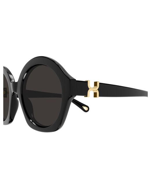 Chloé Black Ch0302S 001 Sunglasses Acetate Round