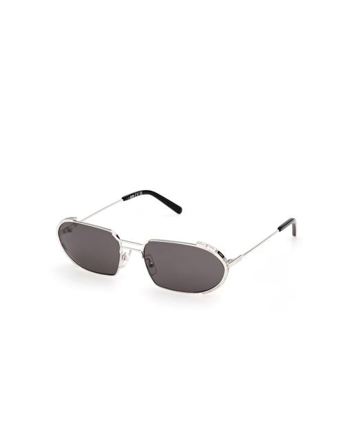 Gcds Black Gd0078 16A Sunglasses Metal Smoke Round Normal