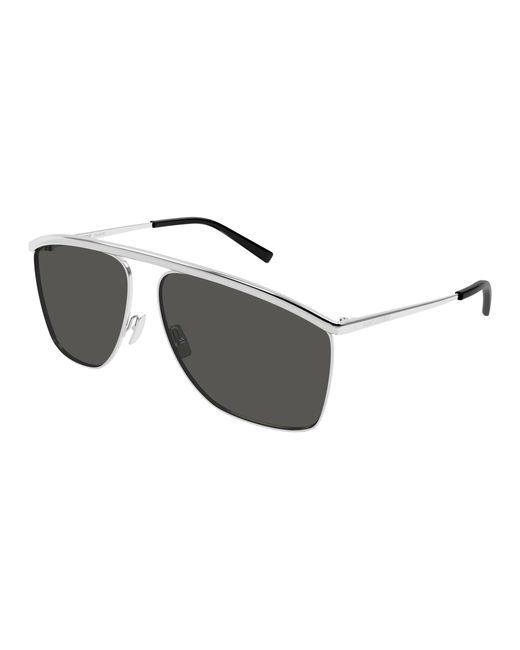 Saint Laurent Black Sl 820 Victoire 001 Sunglasses Metal Pilot