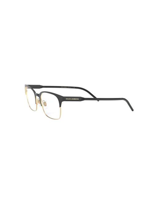 Dolce & Gabbana Black Dg1330 1268 Optical Frames Metal Squared for men