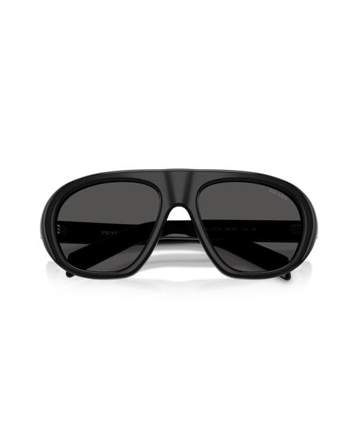 Prada Black Pr C05S 16K08Z Sunglasses Acetate Geometric Normal