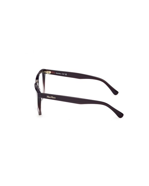 Max Mara Black Mm5188-B 083 Optical Frames Acetate Geometric Normal