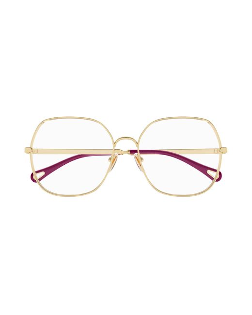 Chloé Black Ch0284O 001 Optical Frames Metal Transparent Squared