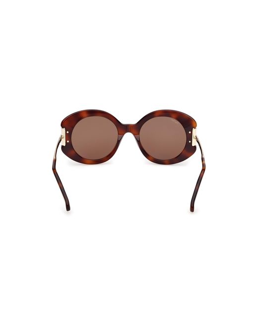 Max Mara Black Mm0188 52E Sunglasses Acetate Round Normal