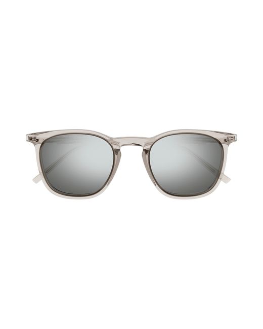 Saint Laurent Black Sl 623 004 Sunglasses Acetate Round Mirrored for men