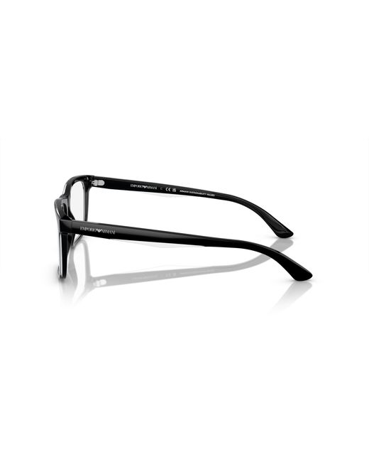 Emporio Armani Black Ea3227 6052 Optical Frames Acetate Transparent Pillow Normal for men