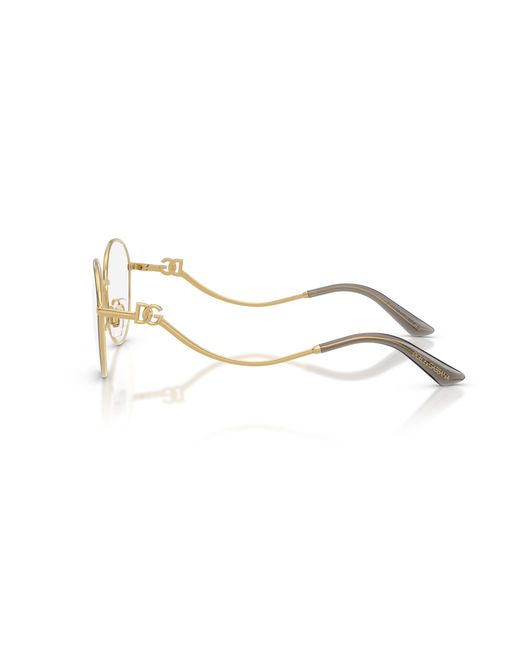 Dolce & Gabbana Black Dg1365 1334 Optical Frames Metal Round Normal