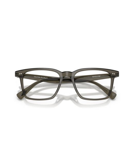 Oliver Peoples Black Ov5622U Maslow 1821 Optical Frames Acetate Transparent Pillow Normal for men