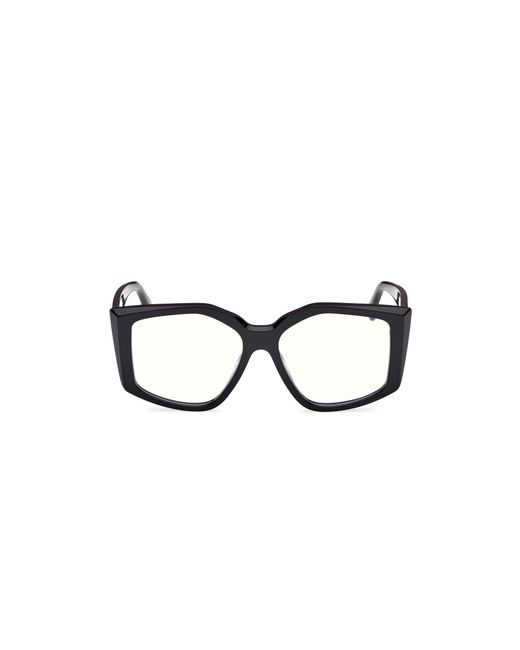 Max Mara Black Mm5162-B 001 Optical Frames Acetate Geometric Normal