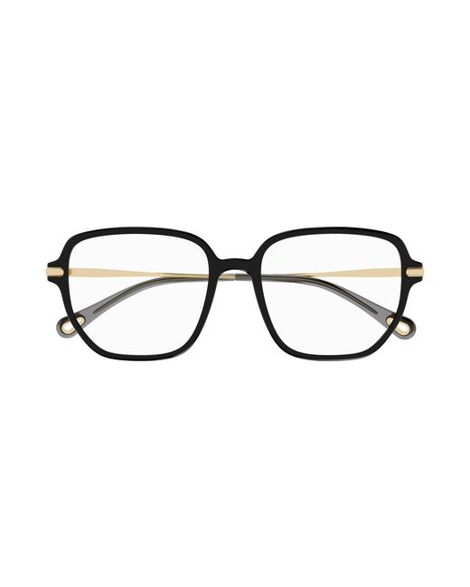 Chloé Black Ch0218Oa 001 Optical Frames Acetate Geometric