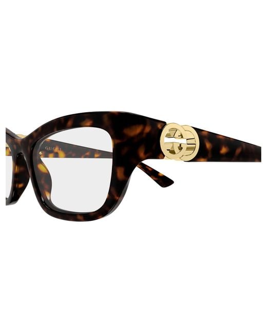Gucci Black Gg2125O 002 Optical Frames Injected Transparent Cat Eye