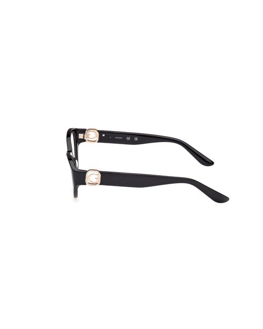 Guess Black Gu50119 005 Optical Frames Acetate Cat Eye Normal