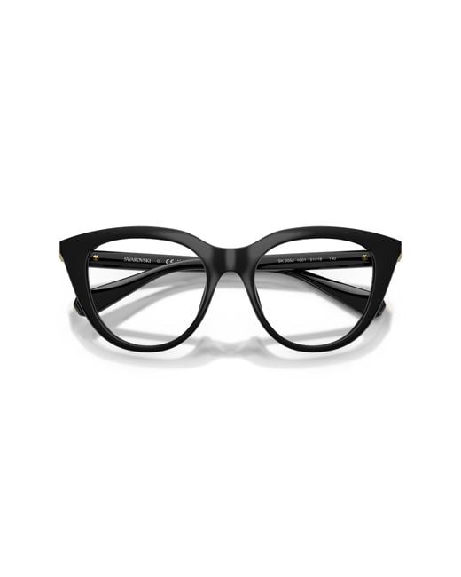 Swarovski Black Sk2052 1001 Optical Frames Injected Cat Eye Normal