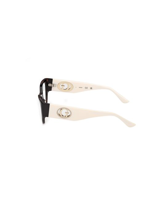 Guess Black Gu50351 052 Optical Frames Acetate Cat Eye Normal