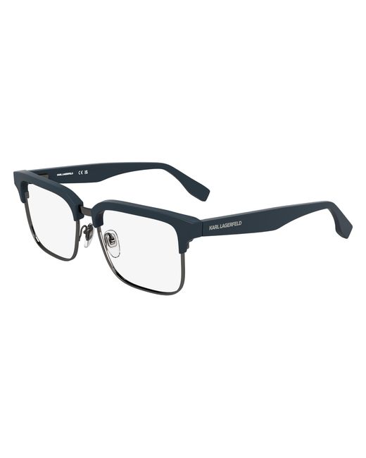 Karl Lagerfeld Black Kl6202 400 Optical Frames Metal Squared Normal for men