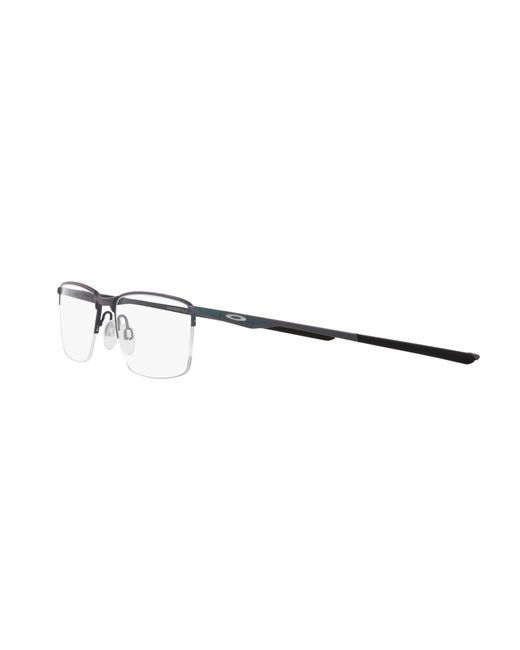 Oakley Black Ox3218 Socket 5.5 321812 Optical Frames Metal Transparent Squared Normal for men