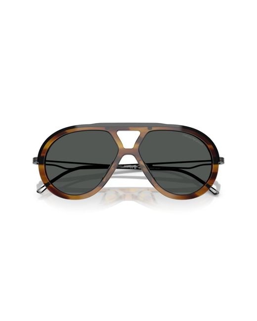 Emporio Armani Black Ea4242U 621287 Sunglasses Acetate Pilot Normal for men