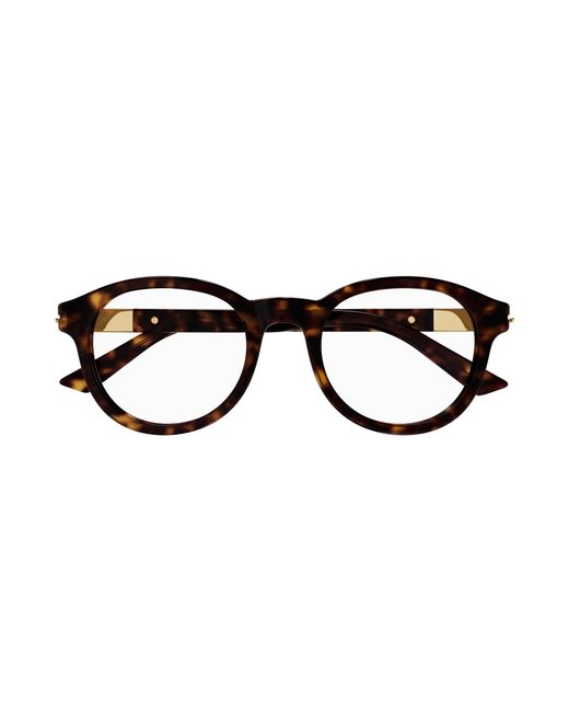 Gucci Black Gg1503O 002 Optical Frames Acetate Transparent Round for men