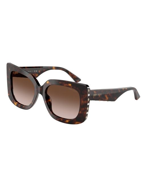 Jimmy Choo Black Jc5025H 500213 Sunglasses Acetate Butterfly Normal Shaded