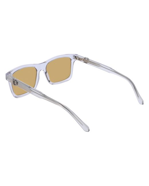 Ferragamo Black Sf2060Se 020 Sunglasses Ocher Squared Normal for men